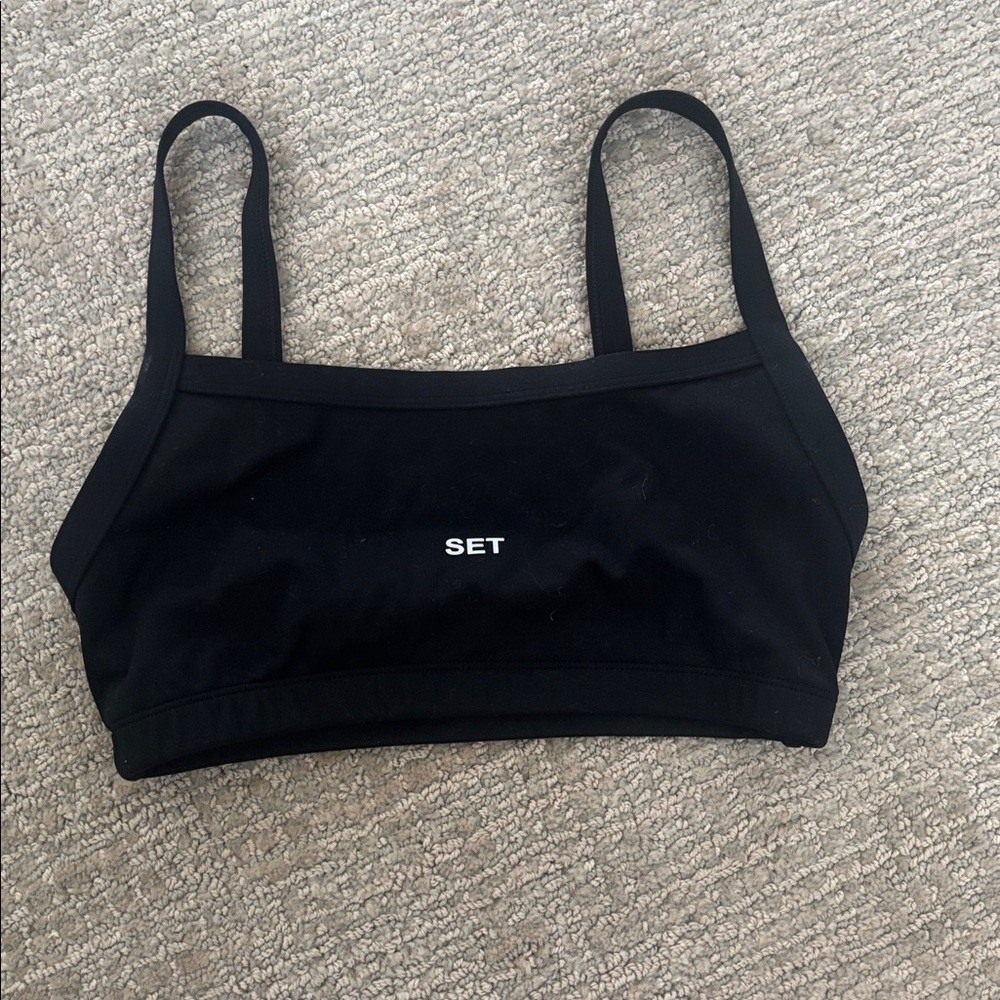 Black SET Sports Bra